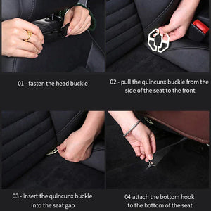 Car Back Seat Organizer Storage Bag With Tray