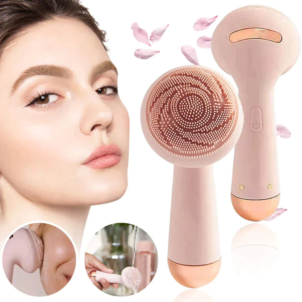 Rechargeable Electric Silicone Facial Massager Brush Scrubber