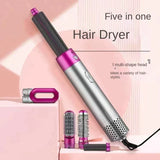 5 in 1 Hair Dryer Hot Comb Set Hair Curler Wet Dry Professional Curling Iron Hair Straightener Styling Tool