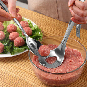 MEATBALL SPOON MAKER STAINLESS STEEL