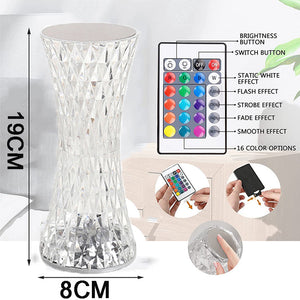 Crystal Diamond Touch Lamp