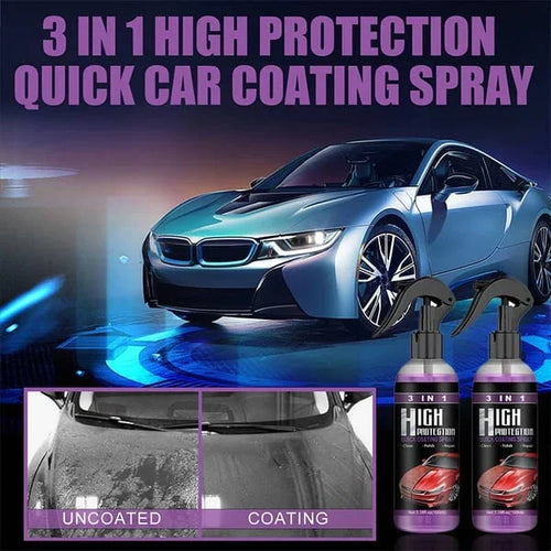 premium 3 In 1 Quick High Protection Car Coating Spray (2 Bottles)